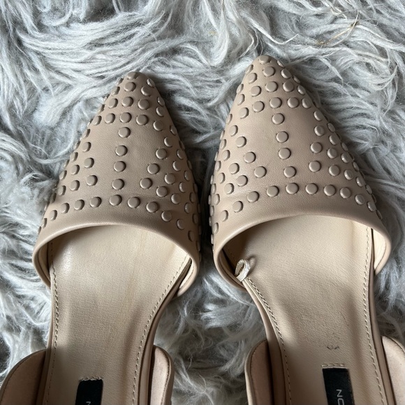 Sz 6 ⭐️ French Connection d’orsay heels — beige and studded - Picture 4 of 10